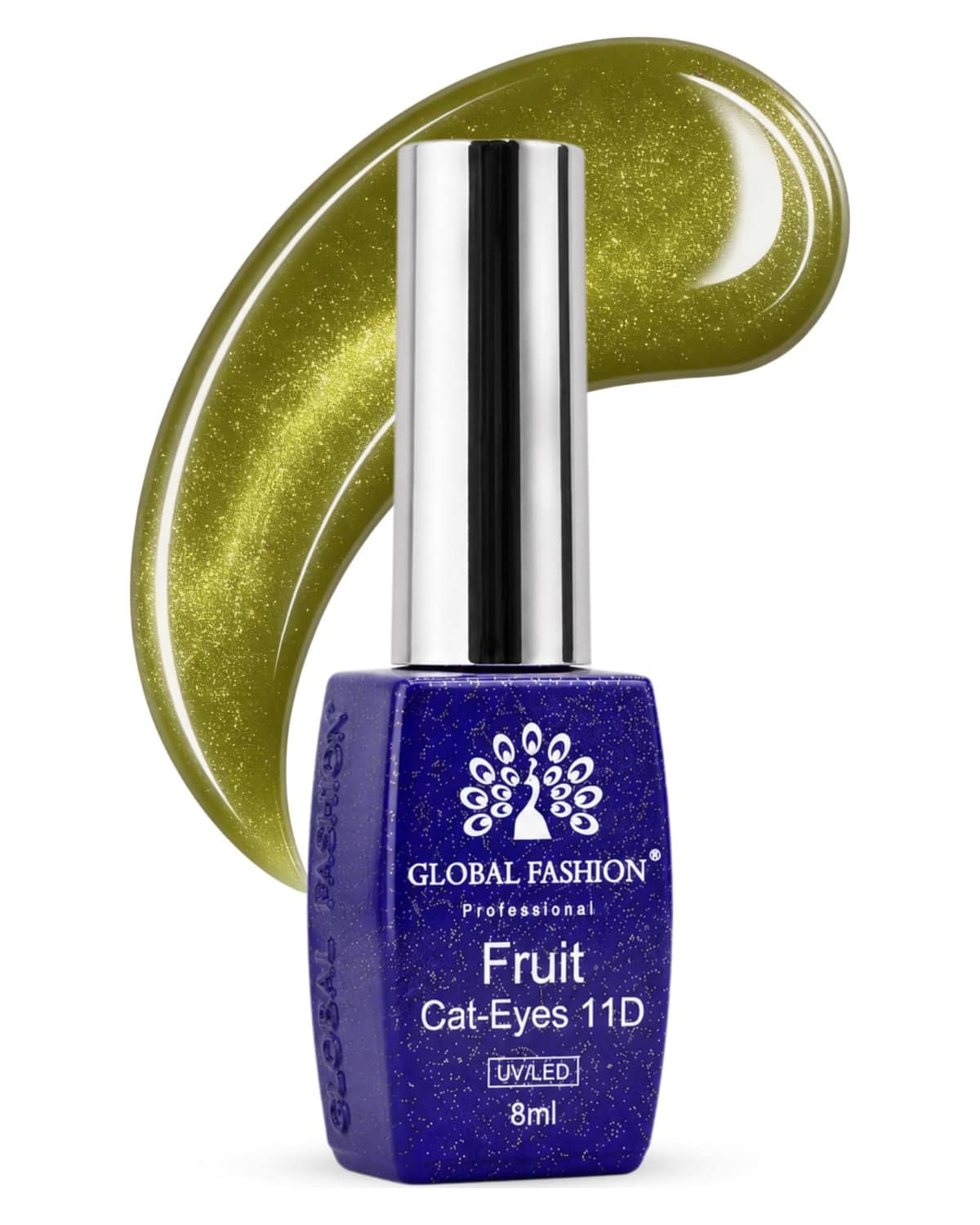 Fruite Cat eyes 11D Magnetic Gel Polish, 8ml (Carambola)