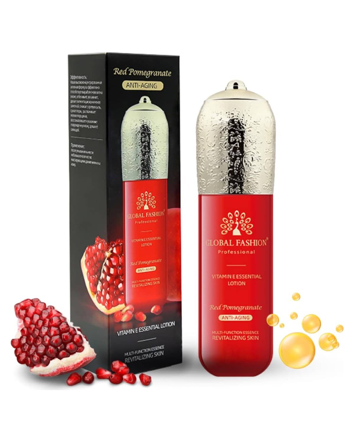 Daily Face Lotion with Vitamin E & Red Pomogranate, Deep Nourshing Lotion for Anti-Aging, Wrinkles, Maintains Healthy Skin Barrier, Non-Greasy, Moisture Lock, All Skin Types - 100