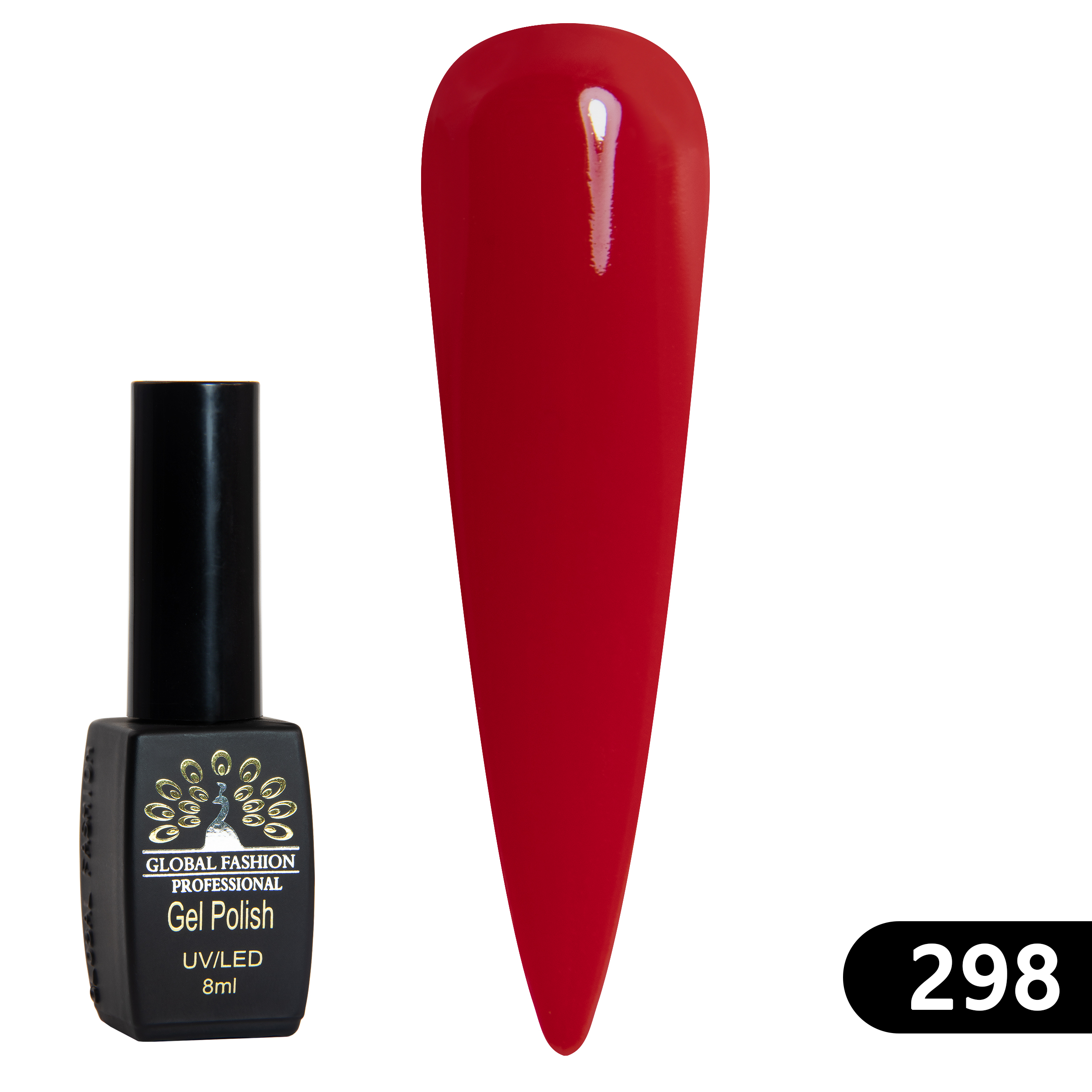 Gel polish BLACK ELITE 298, Global Fashion 8 ml