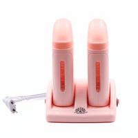 Global Fashion Professional - Double Cartridge Wax Heater for Hair Removal - White
