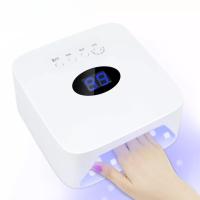 Global Fashion 54W UV/LED Nail Lamp – Cordless Auto Sensor, S50 | White