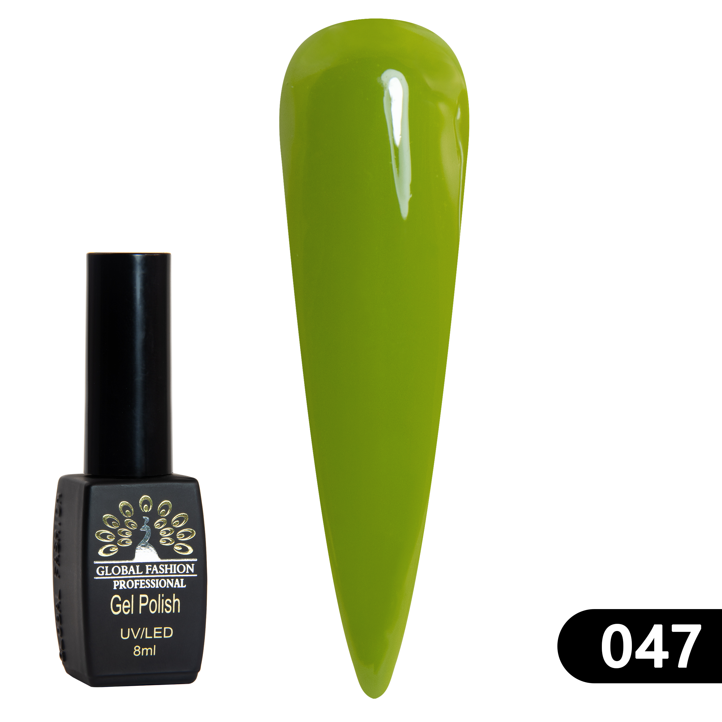 Gel polish BLACK ELITE 047, Global Fashion 8 ml