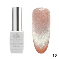 Gel polish cat eye 3D Snow White 10