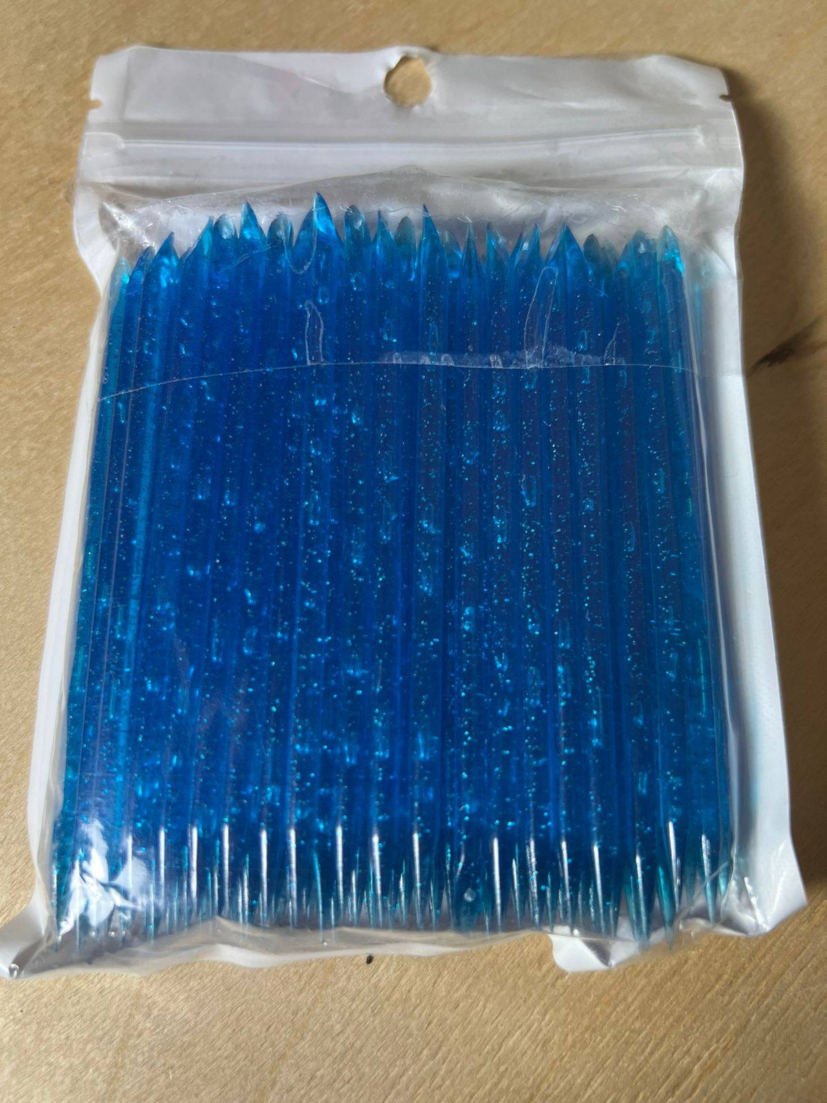 Orange sticks plastic, blue color