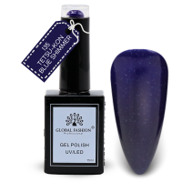 Glitter & Glimmer Nail Polish 15ml UV LED | 135-Tetsu-Kon Blue Shimmer 1p