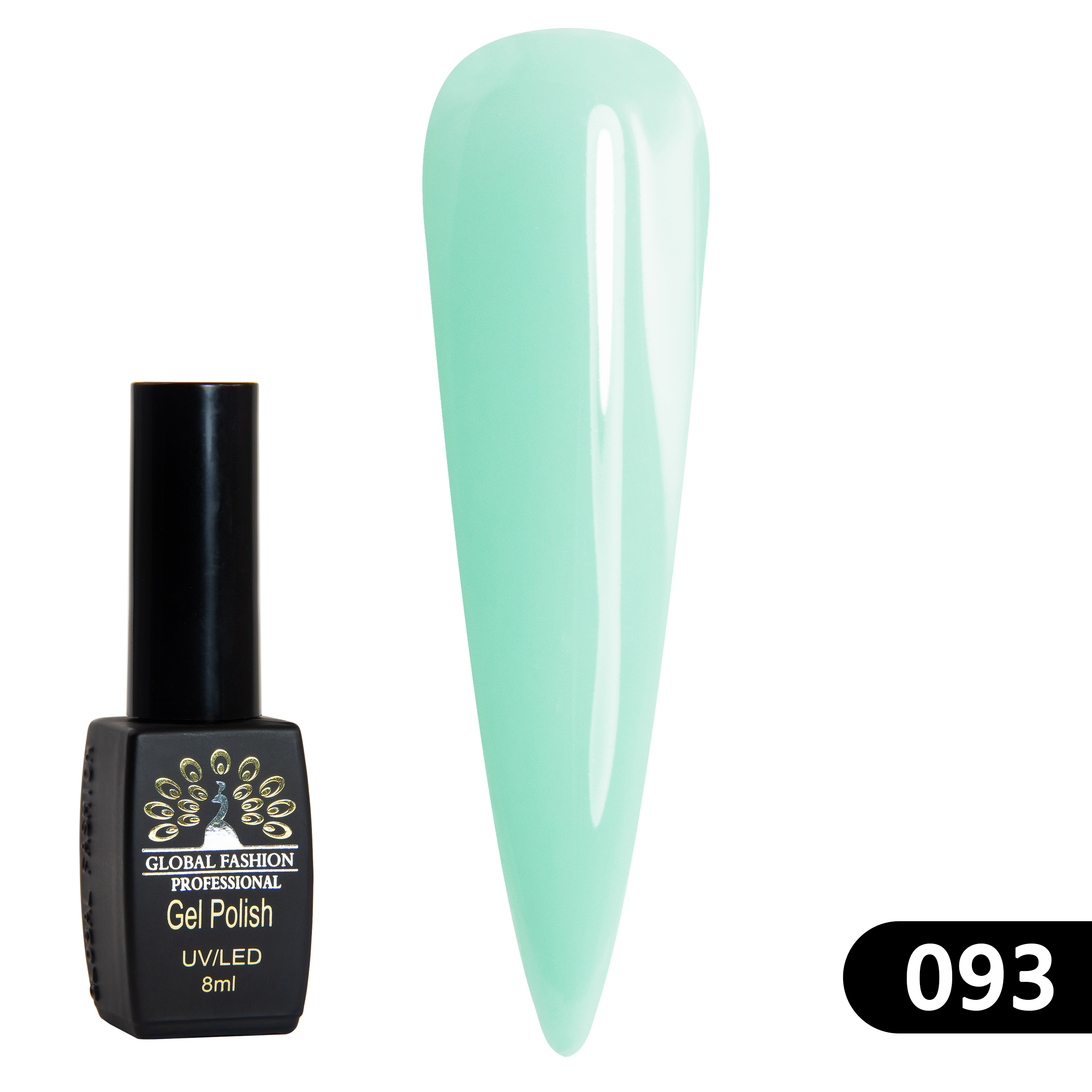 Gel polish BLACK ELITE 093, Global Fashion 8 ml
