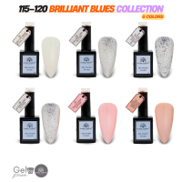 Brilliant Blues Gel Nail Polish Collection | 115–120 Brilliant Blues 6p
