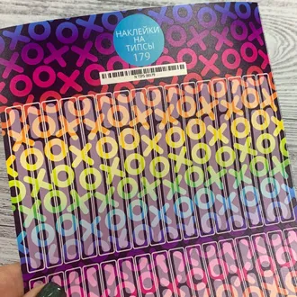 Stickers for tips, A5 format with white backing, 179 20