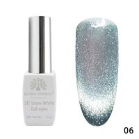 Gel polish cat eye 3D Snow White 06