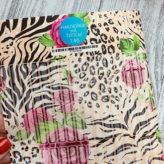 Stickers for tips, A5 format with white backing, 146 20