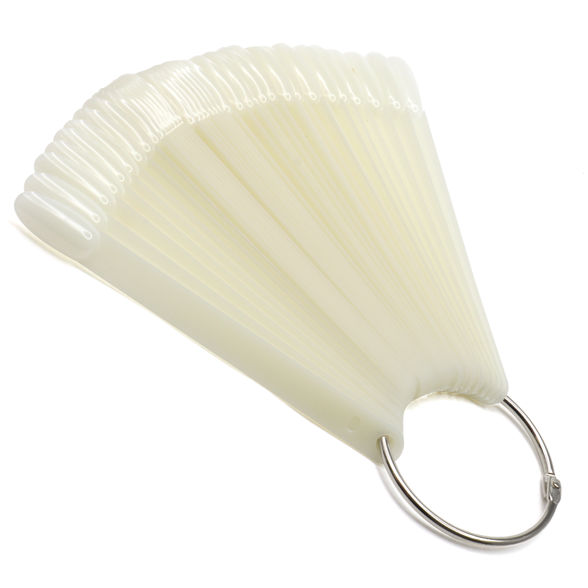 Palette for paints on a ring, oval shape, matte, 50 pcs.