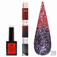 Gel polish Thermo, Temperature Color Change Disco 15 ml, 219
