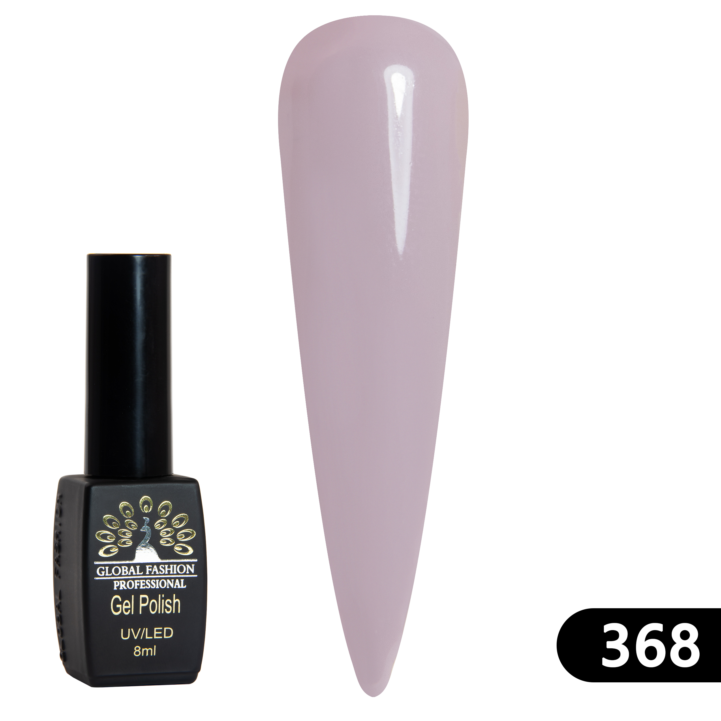 Gel polish BLACK ELITE 368, Global Fashion 8 ml