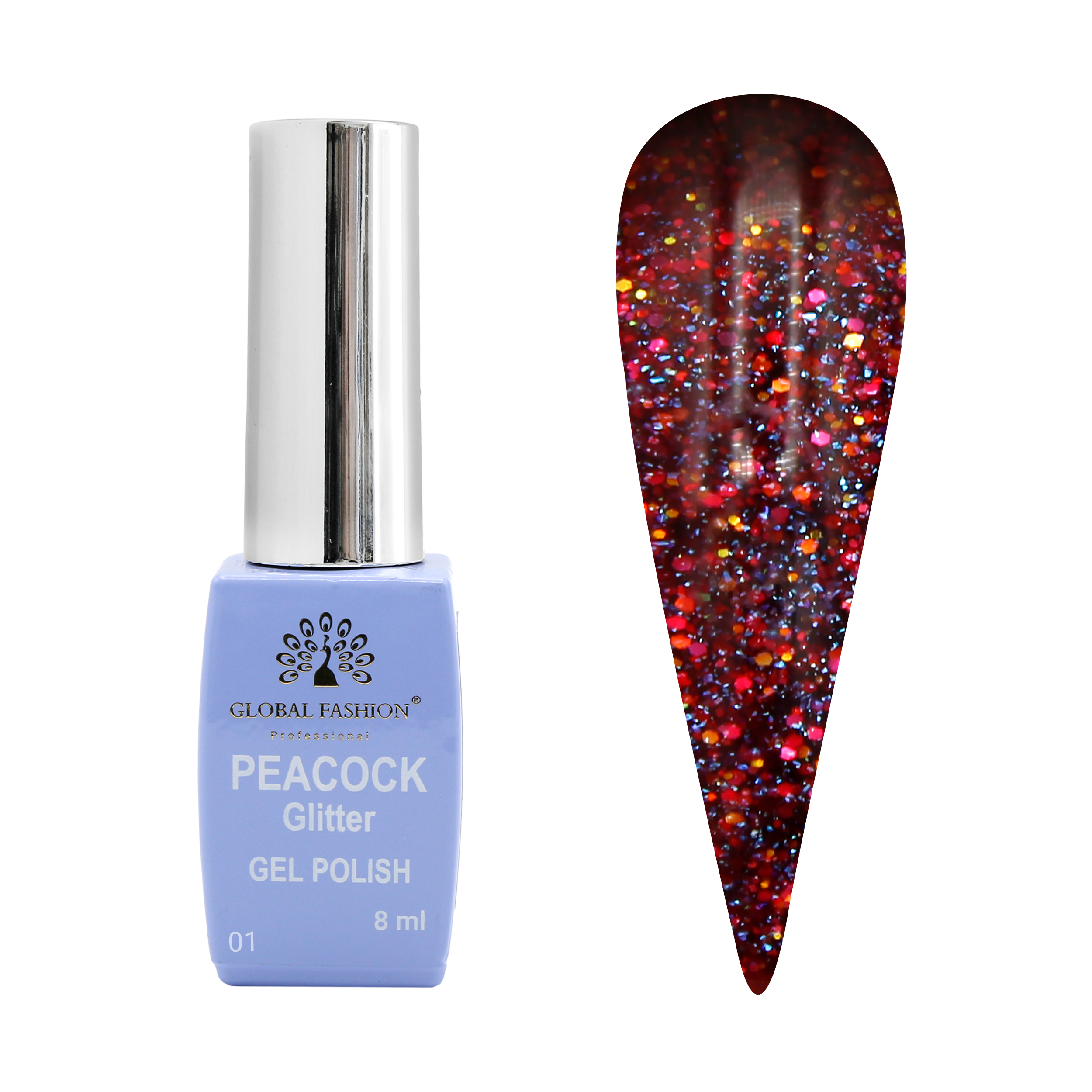 Gel polish Peacock 8 ml, 01