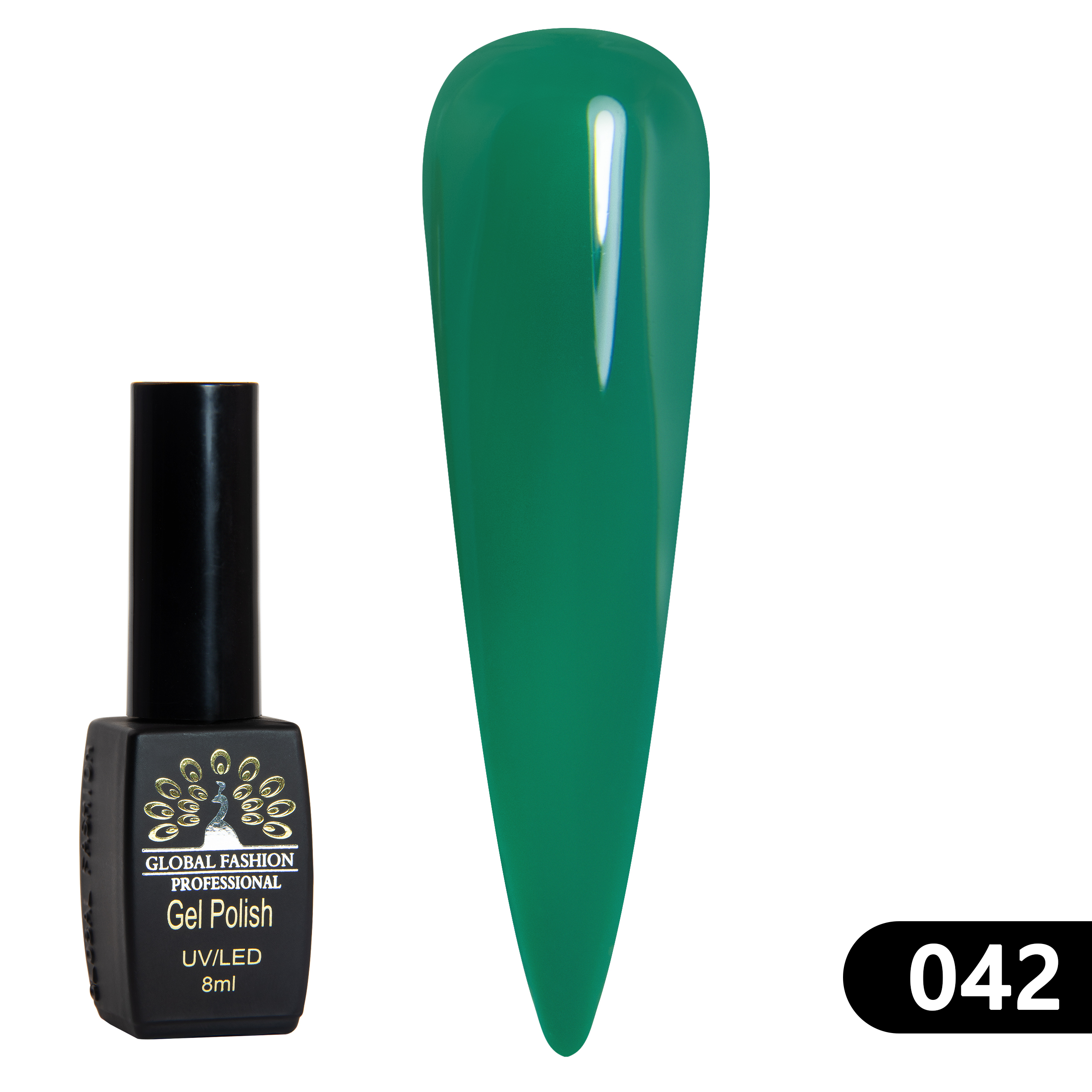 Gel polish BLACK ELITE 042, Global Fashion 8 ml