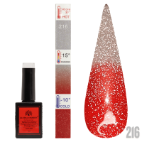 Gel polish Thermo, Temperature Color Change Disco 15 ml, 216
