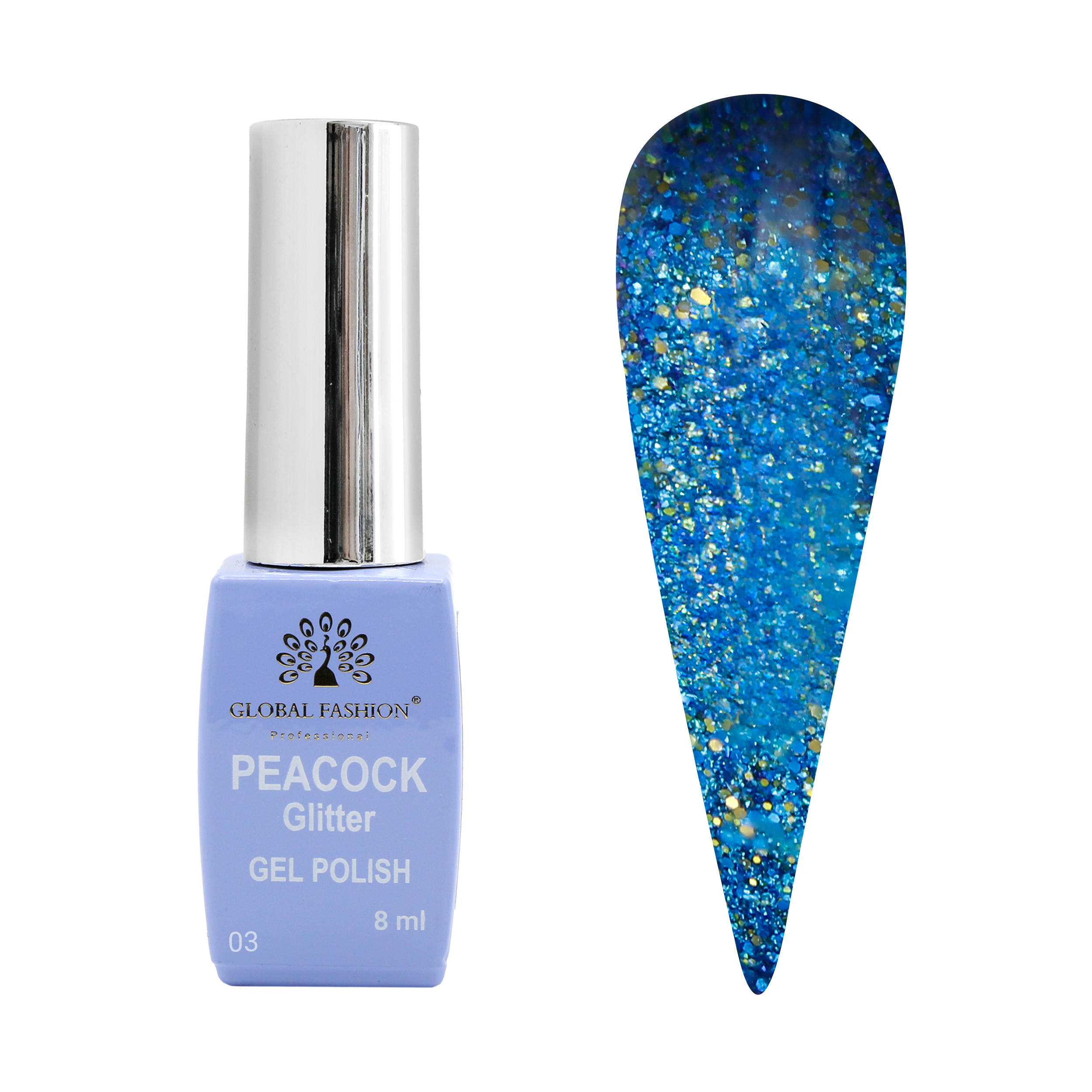 Gel polish Peacock 8 ml, 03