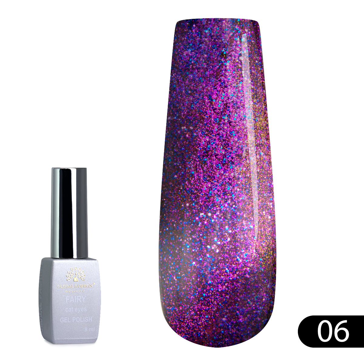 Gel polish cat eye Fairy 8 ml, 06