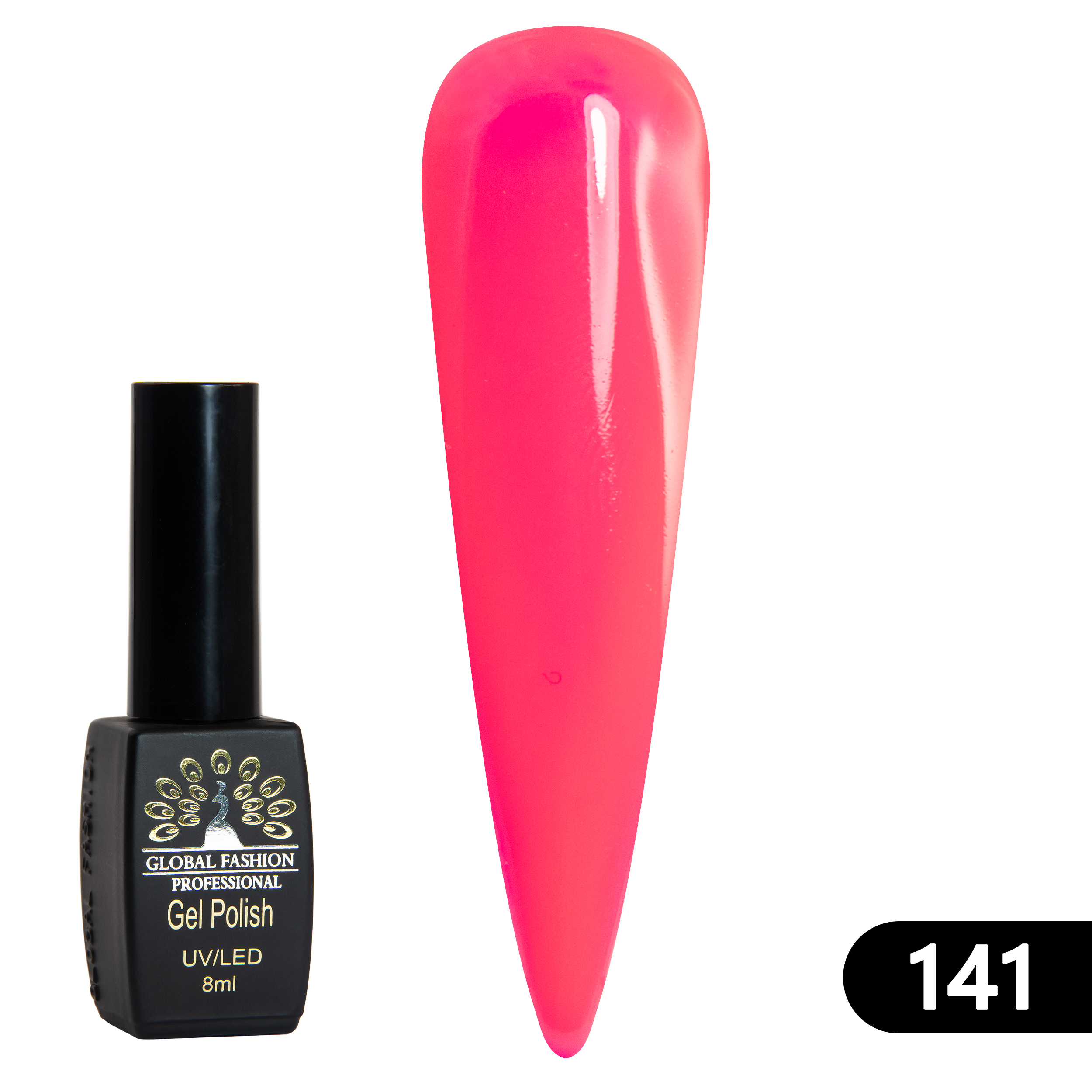 Gel polish BLACK ELITE 141, Global Fashion 8 ml