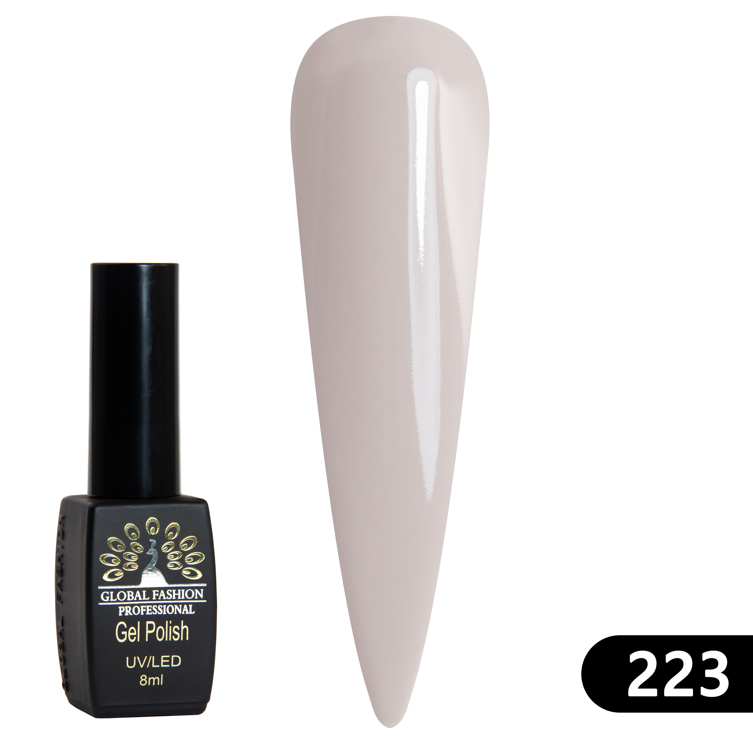Gel polish BLACK ELITE 223, Global Fashion 8 ml