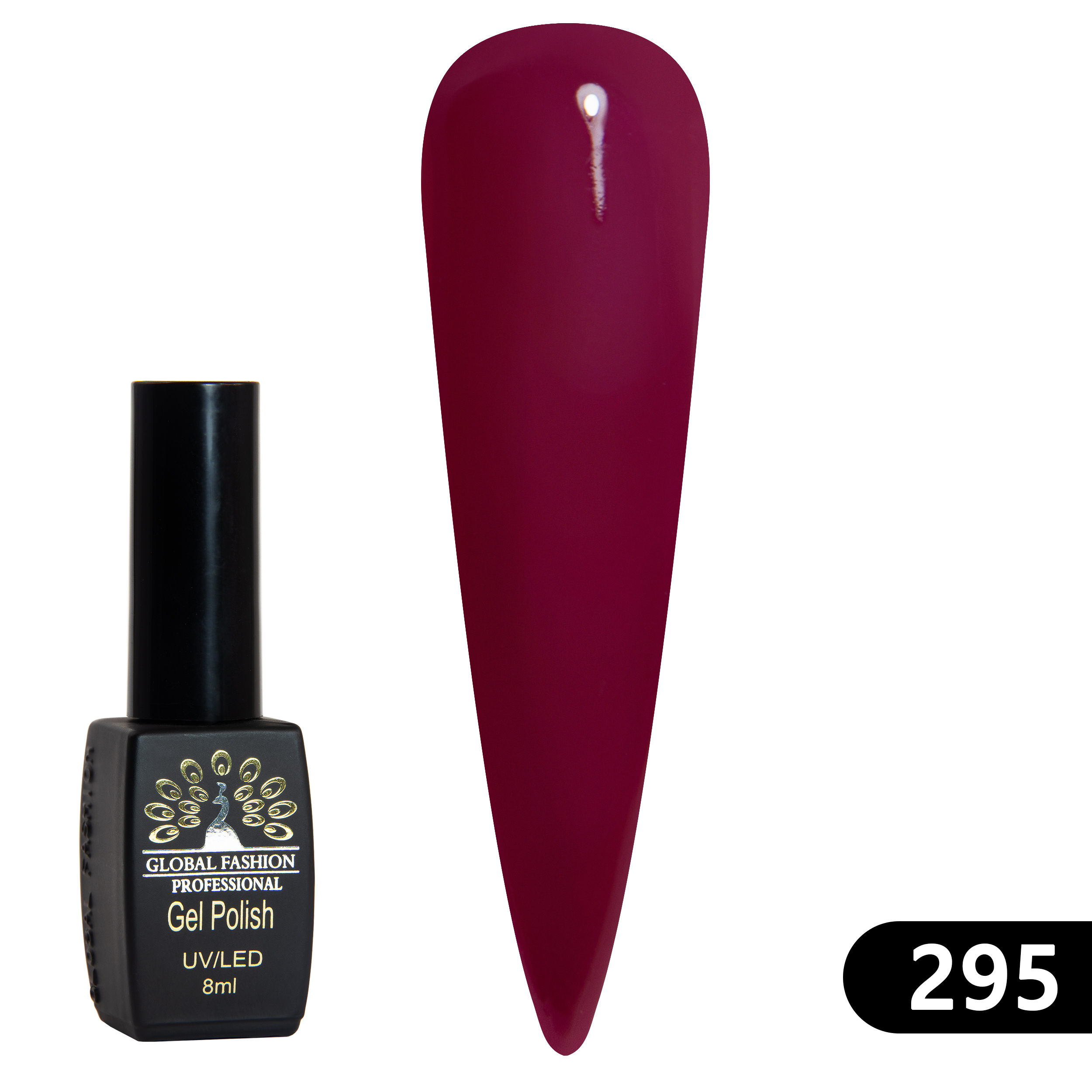 Gel polish BLACK ELITE 295, Global Fashion 8 ml