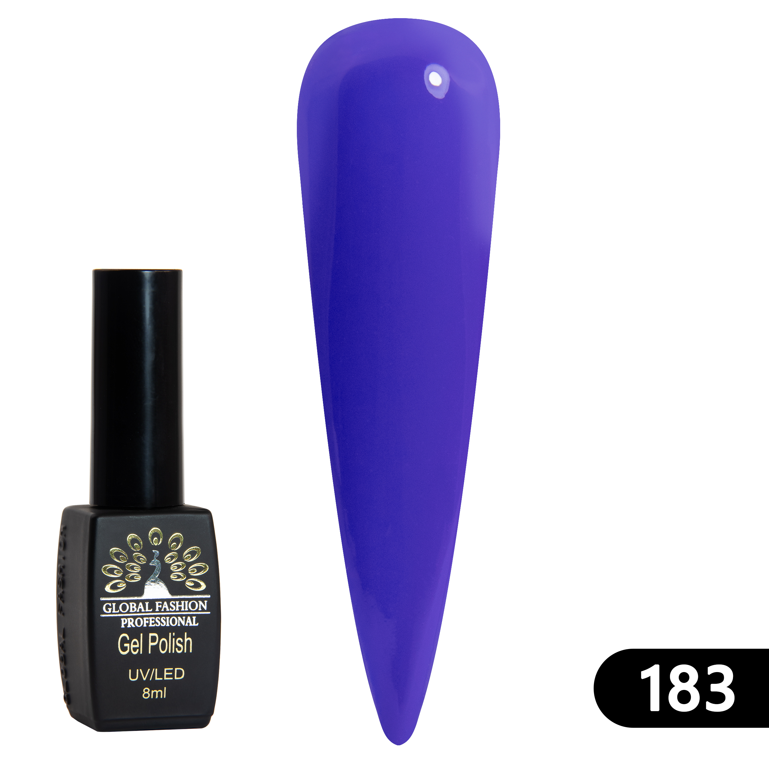 Gel polish BLACK ELITE 183, Global Fashion 8 ml