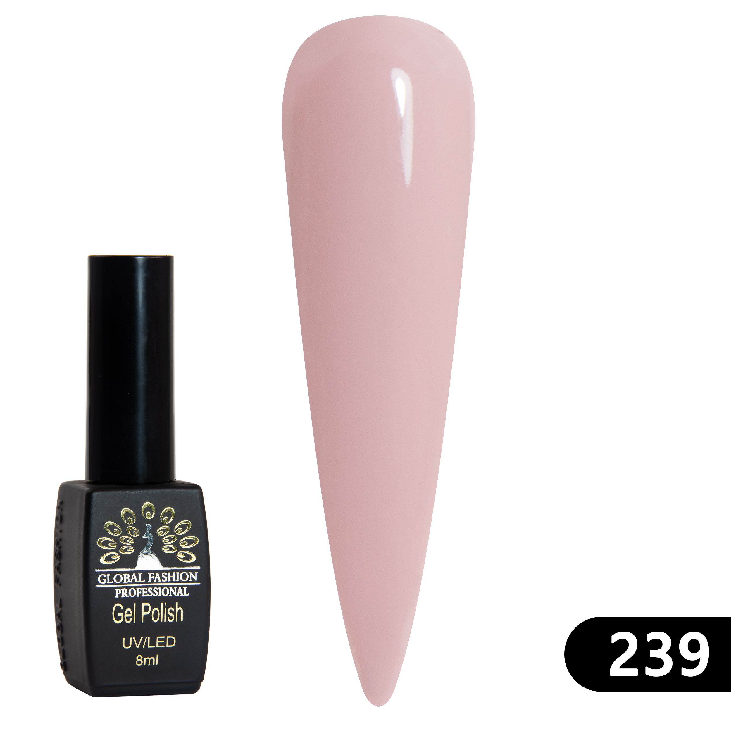 Gel polish BLACK ELITE 239, Global Fashion 8 ml