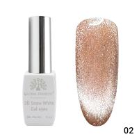 Gel Polish cat eye 3D Snow White 02