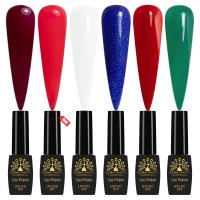 Black Elite Gel Nail Polish Set 6x8ml – UV/LED | Regal Affair