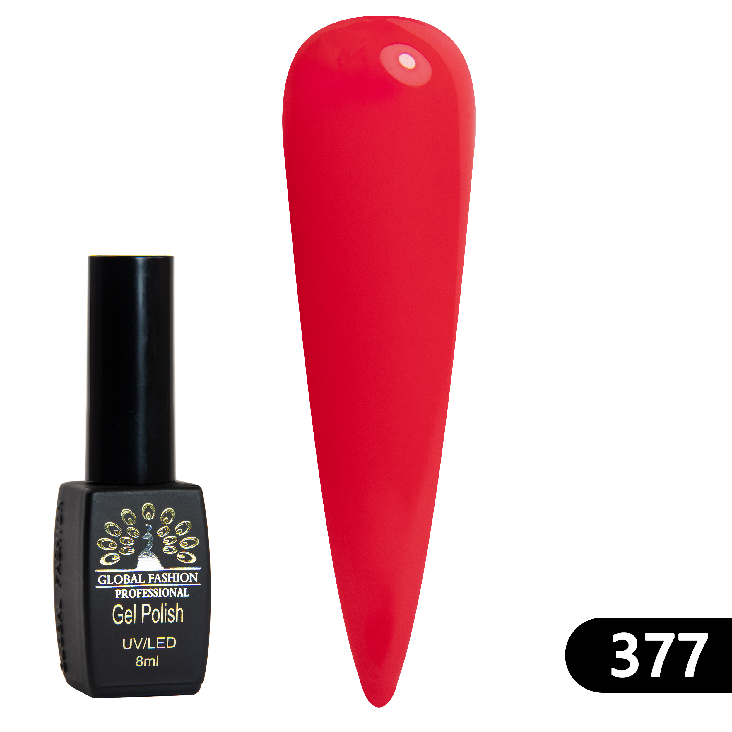 Gel polish BLACK ELITE 377, Global Fashion 8 ml