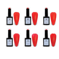 Red Rendezvous Gel Nail Polish Collection | 1-6 Red Rendezvous -6p