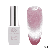 Gel polish cat eye 3D Snow White 04