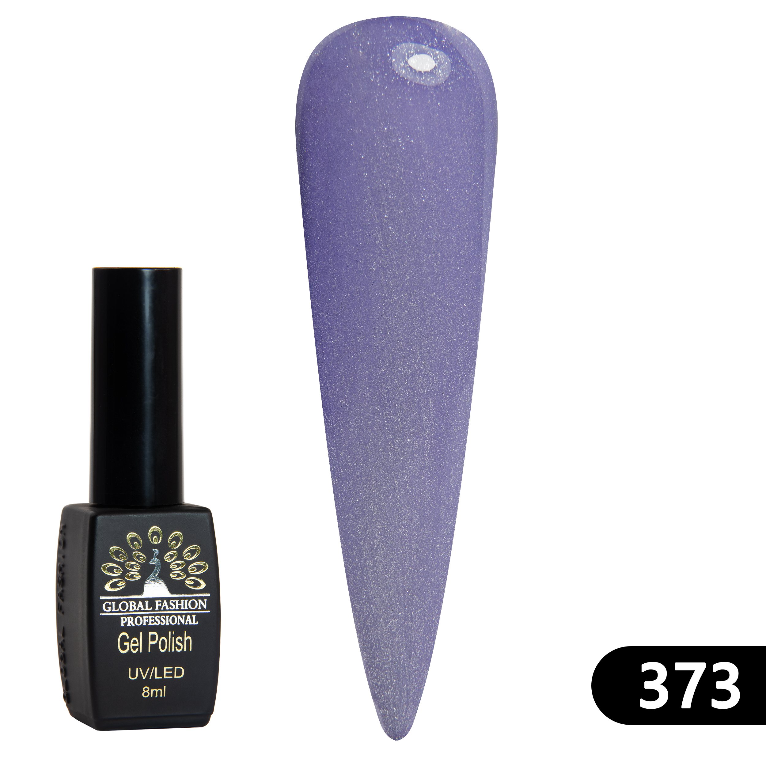 Gel polish BLACK ELITE 373, Global Fashion 8 ml