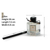 Smoky Quartz Reed Diffuser 100ml Aromatherapy Reed Diffuser Close Up - Luxury Aromatherapy Home Decor Fragrance | معطر منزلي صورة مقربة