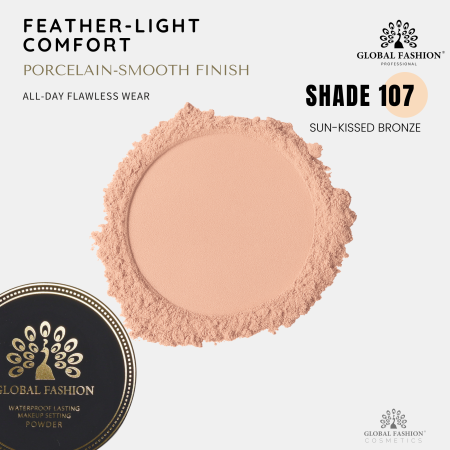 Global Fashion powder close up smooth matte texture بودرة لقطة مقربة
