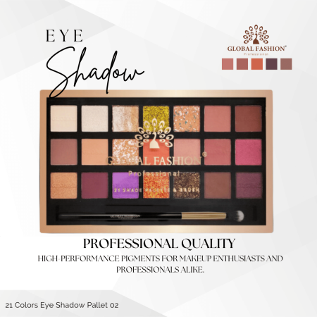 Global Fashion eyeshadow palette close up high pigment texture ظلال عيون لقطة مقربة
