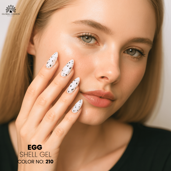 Egg Shell Gel Polish – 15 ml Shade 210 – Speckled Finish

