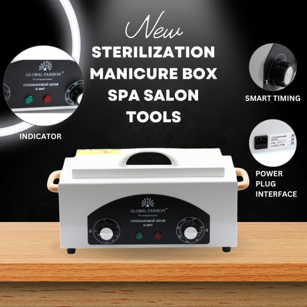 Nail Sterilizer Box High Temperature Disinfection Case | جهاز تعقيم اظافر
Professional Salon Sterilizer Storage Box for Tools | صندوق تعقيم احترافي