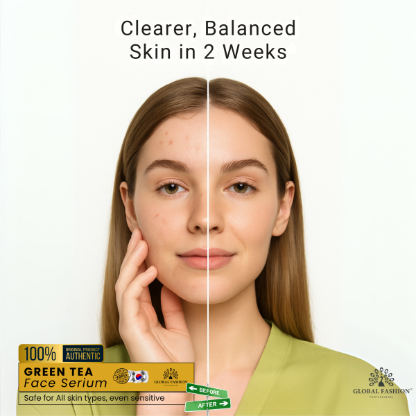 Green Tea Anti-Aging Face Serum 50ml Face Serum Bottle 50ml - Anti Aging Hydrating Skincare Serum UAE GCC | سيروم للوجه