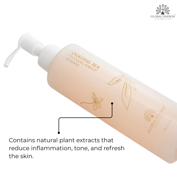 Oolong Tea Makeup Remover 200ml – Gentle Cleanser Tea Infused Makeup Remover Bottle 200ml - Gentle Waterproof Makeup Cleanser UAE GCC | مزيل مكياج