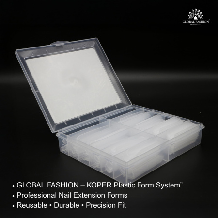Dual Nail Forms 120pcs – Clear Poly Gel Forms | Coffin Nail Tips Close View Extension Kit | اطراف اظافر
Dual Nail Forms 120pcs – Clear Poly Gel Forms | Coffin Dual Nail Forms Detailed View | اظافر صناعية
