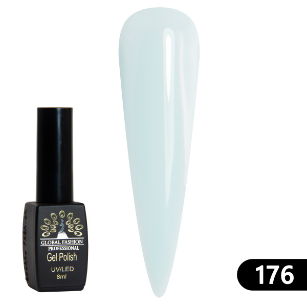 Gel polish BLACK ELITE 176, Global Fashion 8 ml