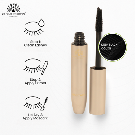 Ocean Dense mascara close up brush texture dramatic lashes ماسكارا لقطة مقربة