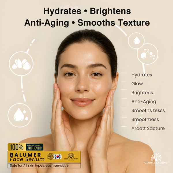 BALUMER Face Serum 50ml Face Serum Bottle 50ml - Anti Aging Hydrating Skincare Serum UAE GCC | سيروم للوجه
