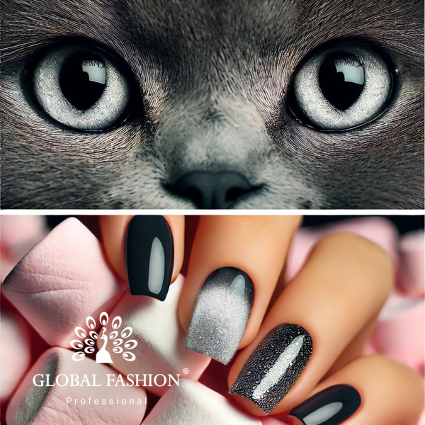 Global Fashion Cat Eye 3D Gel Polish Snow White Collection - 23 Magnetic Shades
