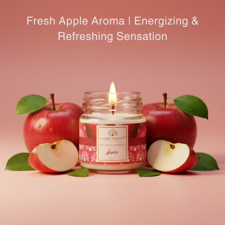 Global Fashion Massage Candle – 30 ml Aromatherapy Spa Candle in 21 Scents