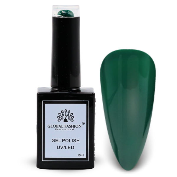 Citrus Splash Nail Polish 15ml UV LED | 93-Botanical Night 1p Green Gel Nail Polish Bottle 15ml - UV LED Soak Off Nail Color UAE GCC | طلاء أظافر جل أخضر