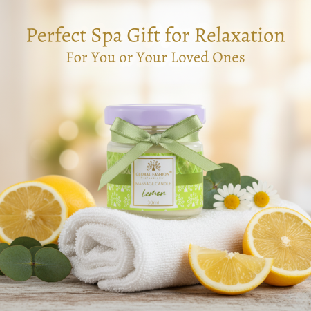 Global Fashion Massage Candle – 30 ml Aromatherapy Spa Candle in 21 Scents
