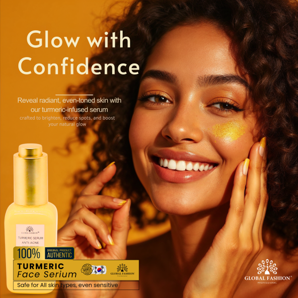 Turmeric Anti-Acne Face Serum 50ml Face Serum Bottle 50ml - Anti Aging Hydrating Skincare Serum UAE GCC | سيروم للوجه