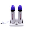 Double Cartridge Wax Heater – Hair Removal Machine | White Double Wax Heater Close View Hair Removal | جهاز تسخين الشمع
Double Cartridge Wax Heater – Hair Removal Machine | White Dual Wax Heater Detailed View | ماكينة الشمع